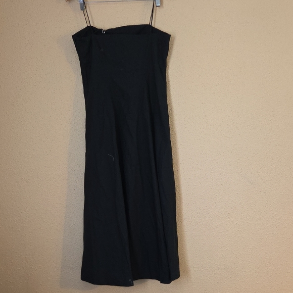Faithfull the Brand Black Spaghetti-Strap Slip Midi Dress - Picture 7 of 7